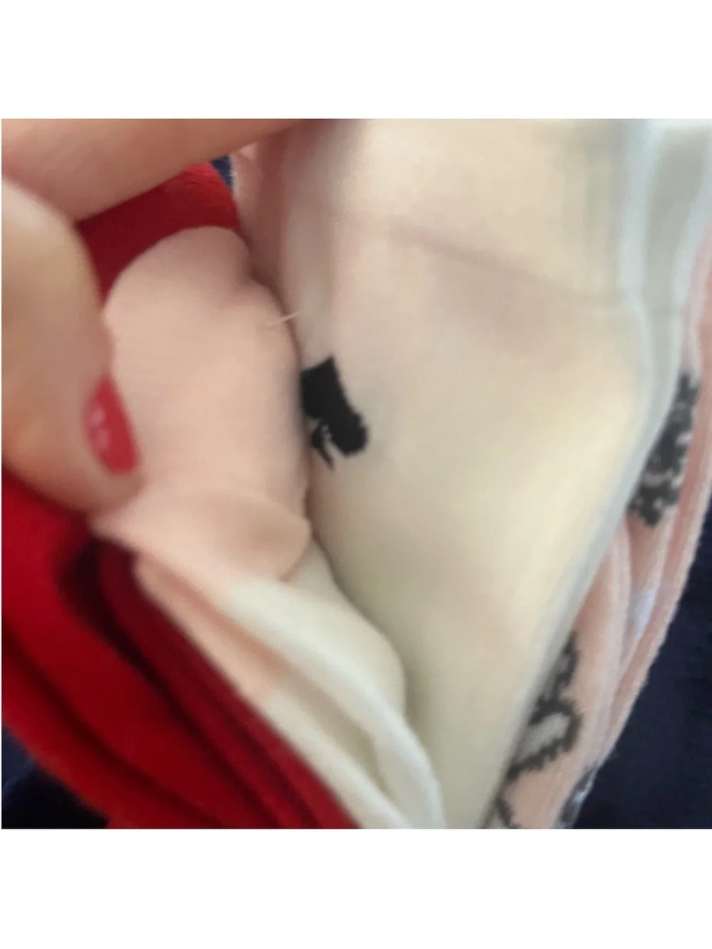 kate spade new york crew socks (Crew blush),white dove and red heart motif 3 pk